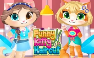 Funny Kitty Haircut - Play Free Best kids Online Game on JangoGames.com