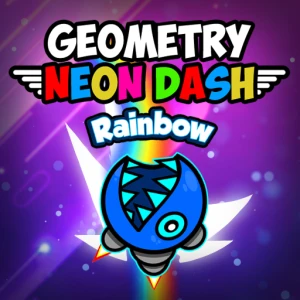 Geometry Neon Dash Rainbow - Play Free Best Casual Online Game on JangoGames.com