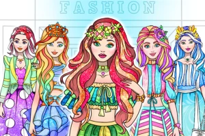 Girl Coloring Dress Up Games - Play Free Best Art Online Game on JangoGames.com