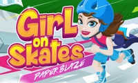 Girl on Skates: Paper Blaze - Play Free Best Agility Online Game on JangoGames.com
