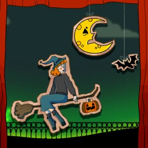 Halloween Witch Fly - Play Free Best Casual Online Game on JangoGames.com