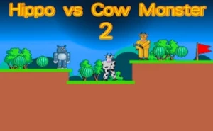 Hippo vs Cow Monster 2 - Play Free Best adventure Online Game on JangoGames.com