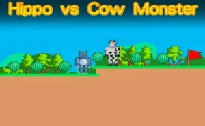 Hippo vs Cow Monster - Play Free Best adventure Online Game on JangoGames.com