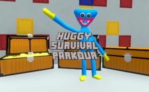 Huggy Survival Parkour - Play Free Best action Online Game on JangoGames.com