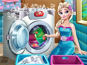 Ice Queen Laundry Day - Play Free Best Dress-up Online Game on JangoGames.com