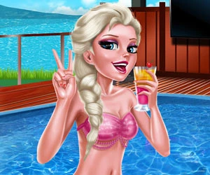 Ice Queen Pool Day - Play Free Best Dress-up Online Game on JangoGames.com
