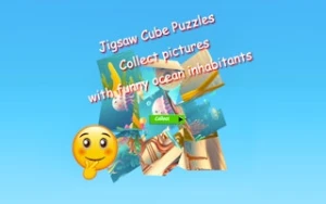 Jigsaw Cube Puzzles Collect Pictures of Funny Ocean Inhabitants - Play Free Best jigsaw-puzzles Online Game on JangoGames.com