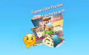 Jigsaw Cube Puzzles Collect Pictures with Cute Kittens - Play Free Best jigsaw-puzzles Online Game on JangoGames.com