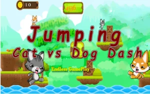 Jumping Cat vs Dog Dash - Play Free Best jumping Online Game on JangoGames.com