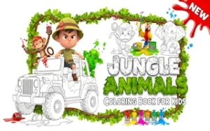 Jungle Animals Coloring Book for Kids - Play Free Best coloring Online Game on JangoGames.com