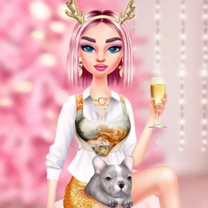 Kikis Pink Christmas - Play Free Best Dress-up Online Game on JangoGames.com