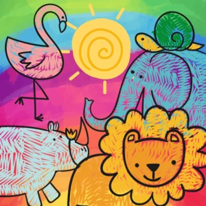 Little Animals Coloring - Play Free Best Art Online Game on JangoGames.com