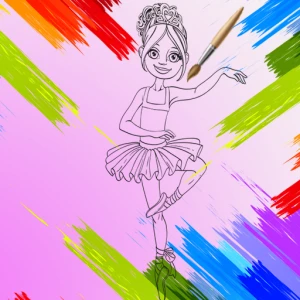 Little Ballerinas Coloring - Play Free Best Art Online Game on JangoGames.com