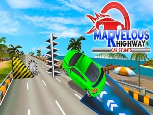 Marvelous Highway Car Stunt Ramp Car Stunt Race  - Play Free Best Racing & Driving Online Game on JangoGames.com