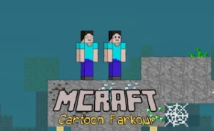 Mcraft Cartoon Parkour - Play Free Best action Online Game on JangoGames.com