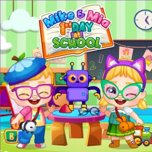 Mike And Mia 1st Day At School - Play Free Best Dress-up Online Game on JangoGames.com