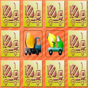 Mixer Trucks Memory - Play Free Best Puzzle Online Game on JangoGames.com