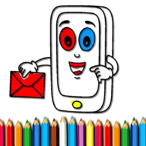 Mobile Phone Coloring Book - Play Free Best Art Online Game on JangoGames.com