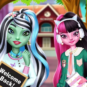 Monster Girls Back to School - Play Free Best Casual Online Game on JangoGames.com