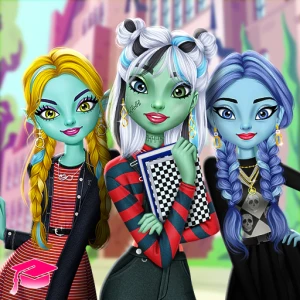 Monster Girls High School Squad - Play Free Best Dress-up Online Game on JangoGames.com