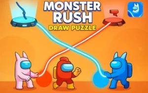 Monster Rush - Draw Puzzle - Play Free Best drawing Online Game on JangoGames.com