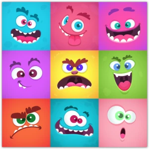 Monsters Color Fill - Play Free Best Art Online Game on JangoGames.com