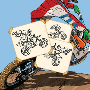 MotoCross Hero Coloring - Play Free Best Art Online Game on JangoGames.com