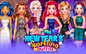 My New Year's Sparkling Outfits - Play Free Best kids Online Game on JangoGames.com