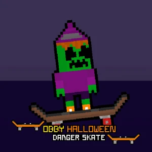 Obby Halloween Danger Skate - Play Free Best Strategy Online Game on JangoGames.com