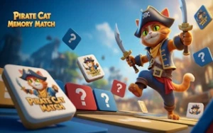 Pirate Cat Memory Match - Play Free Best memory Online Game on JangoGames.com