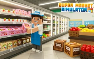 Pixels Supermarket Simulator - Play Free Best simulation Online Game on JangoGames.com