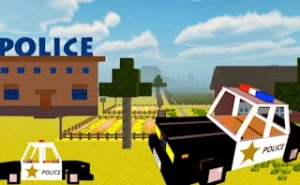 Police Craft Block Car Race - Play Free Best racing Online Game on JangoGames.com