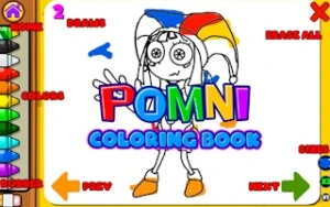 Pomni Coloring Book - Play Free Best kids Online Game on JangoGames.com