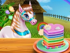 Pony Cooking Rainbow Cake - Play Free Best Cooking Online Game on JangoGames.com