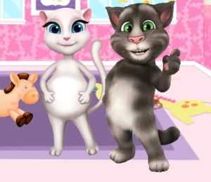 Preganat Kitty Room Decor - Play Free Best Art Online Game on JangoGames.com