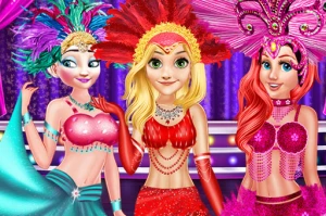 Princess as Los Vegas Showgirls - Play Free Best Dress-up Online Game on JangoGames.com