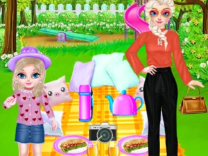 Princess Family Picnic Day - Play Free Best Care Online Game on JangoGames.com
