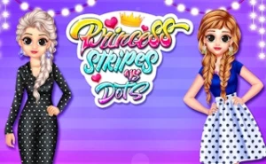 Princess Stripes Vs Dots - Play Free Best kids Online Game on JangoGames.com