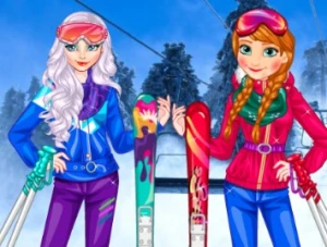 Princesses At Ski - Play Free Best Dress-up Online Game on JangoGames.com
