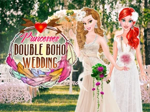 Princesses Double Boho Wedding - Play Free Best Dress-up Online Game on JangoGames.com
