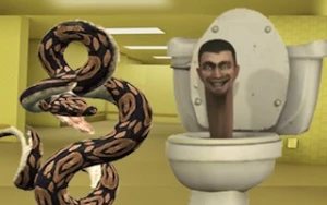 Python Snake Kill Skibidi Toilet Backrooms - Play Free Best adventure Online Game on JangoGames.com