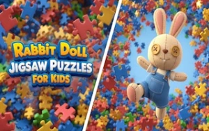 Rabbit Doll Jigsaw Puzzles for Kids - Play Free Best jigsaw-puzzles Online Game on JangoGames.com
