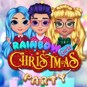 Rainbow Girls Christmas Party - Play Free Best Dress-up Online Game on JangoGames.com