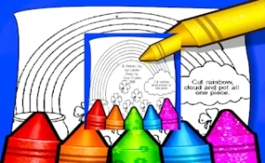 Rainbow With Pot Of Gold Coloring Pages - Play Free Best kids Online Game on JangoGames.com