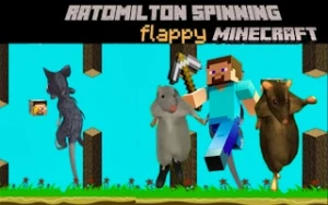 Ratomilton Spinning Flappy Minecraft - Play Free Best casual Online Game on JangoGames.com