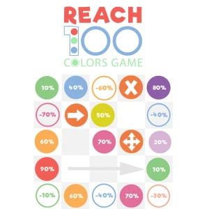 Reach 100 Colors Game - Play Free Best Puzzle Online Game on JangoGames.com