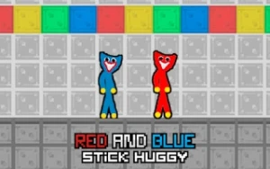 Red and Blue Stick Huggy - Play Free Best two-player Online Game on JangoGames.com