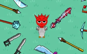 Red Sprunki with a Sword - Play Free Best casual Online Game on JangoGames.com