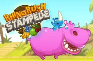 Rhino Rush Stampede - Play Free Best Agility Online Game on JangoGames.com