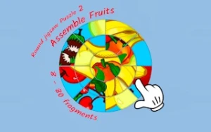 Round jigsaw Puzzle 2 - Assemble Fruits - Play Free Best puzzle Online Game on JangoGames.com